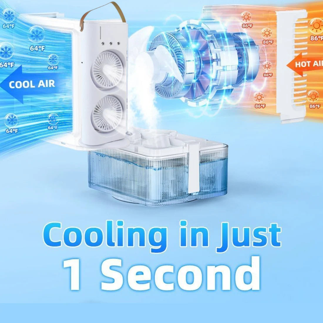 Double Ended Spray Fan, Cold Air, 2026